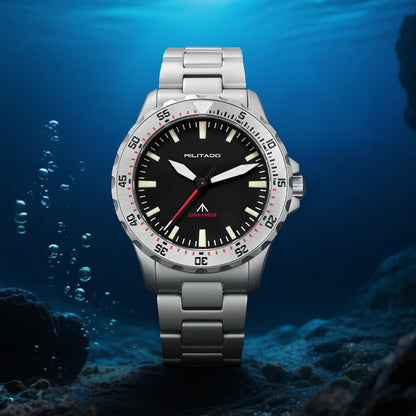 Militado ML16 39mm Sapphire Quartz Field Diver Watch
