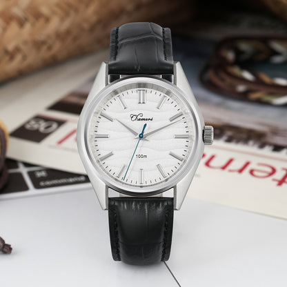 Chameri 37mm VH31 Sweep Second Quartz Watch GS04