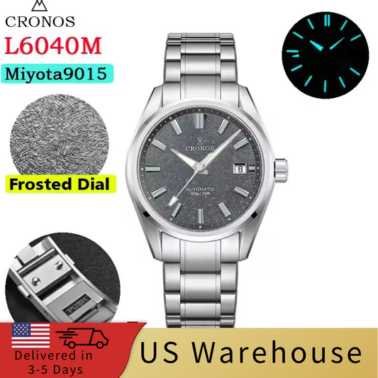 ★★US Warehouse★★Cronos Men Watch 39mm Automatic Watches L6040M