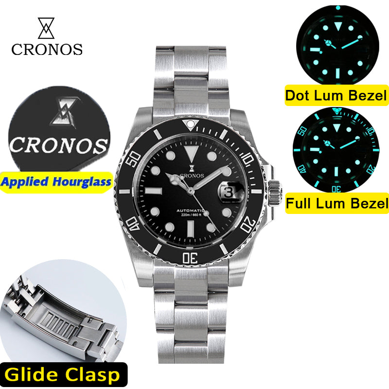 Cronos New 40mm Miyota9015 Diver Men Watches L6045 – Cronos Watch