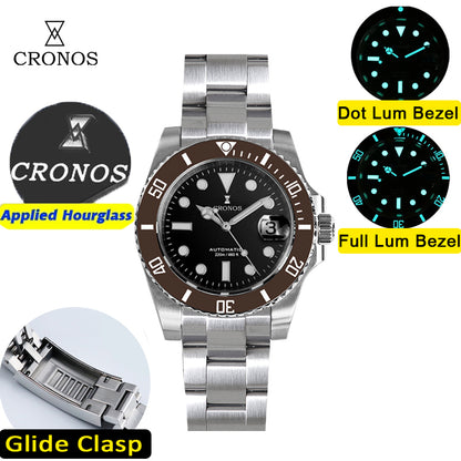 Cronos New 40mm Miyota9015 Diver Men Watches L6045