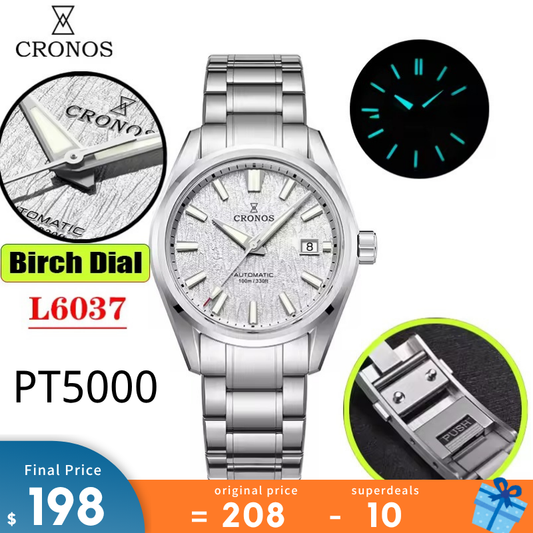 Cronos Men Watch 39mm Automatic Watches L6037M