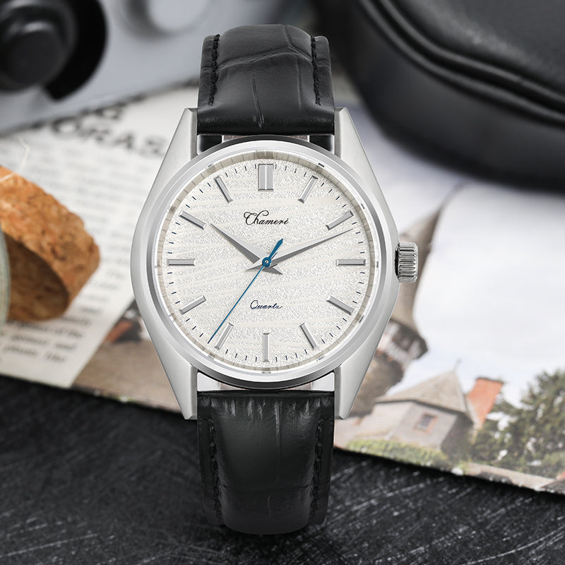 Chameri 40mm VH31 Quartz Sweep Second Watch GS02