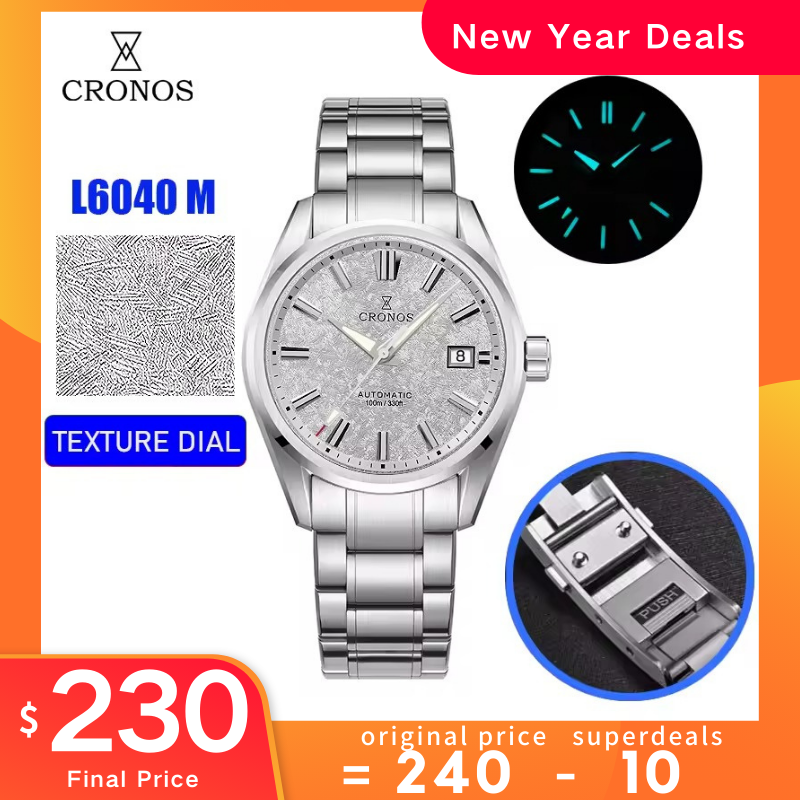 Cronos Men Watch 39mm Automatic Watches L6040M