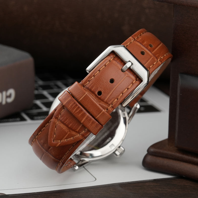 Chameri 37mm VH31 Sweep Second Quartz Watch GS03