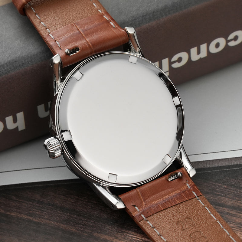 Chameri 37mm VH31 Sweep Second Quartz Watch GS03