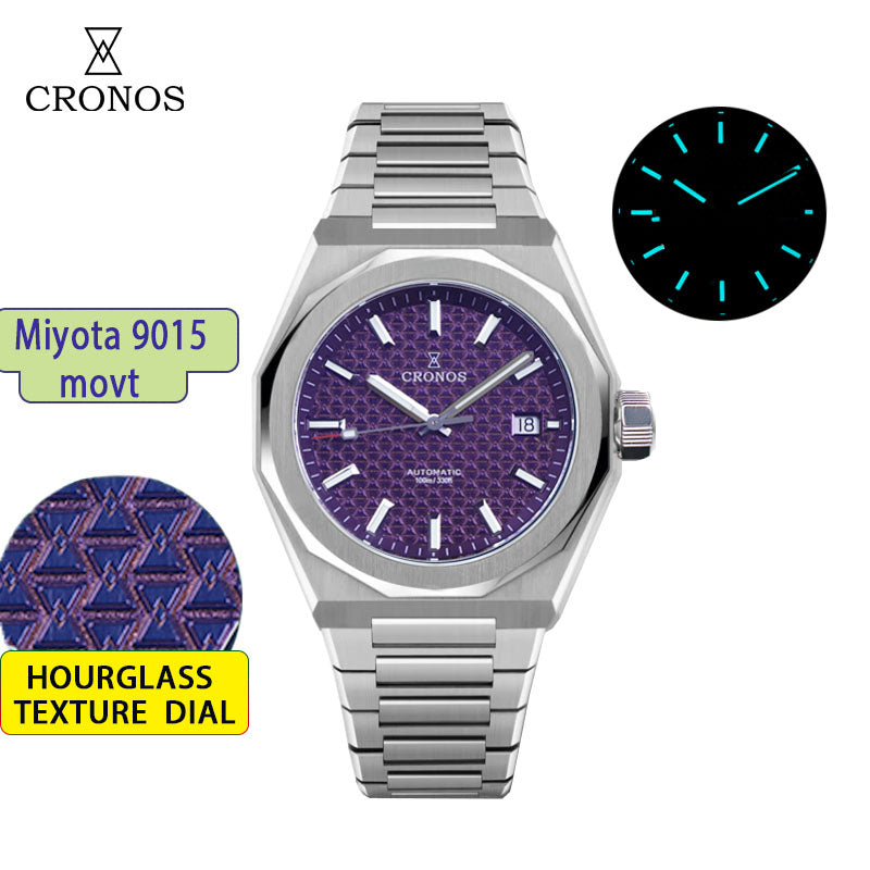 Cronos 39mm Miyota 9015/9s05  Men Watch L6038