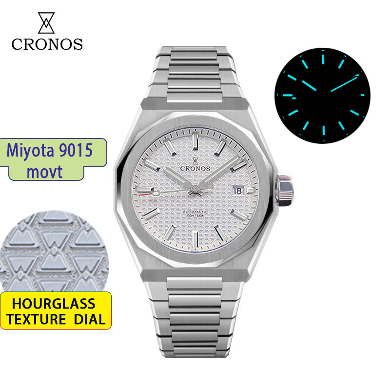Cronos 39mm Miyota 9015/9s05  Men Watch L6038