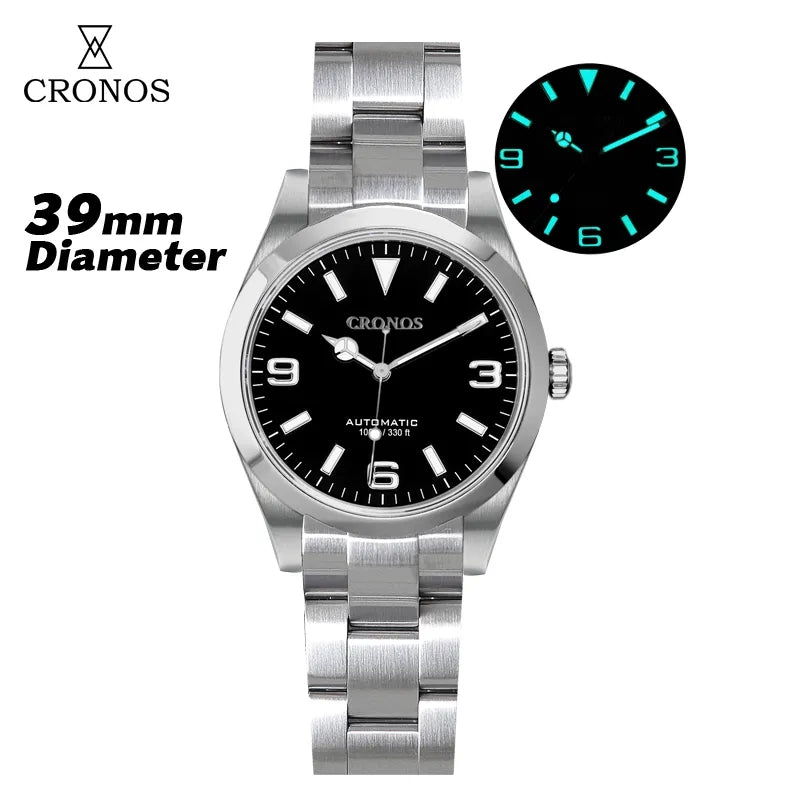 ★Weekly deal★Cronos 39mm Explore Dive Watch L6016
