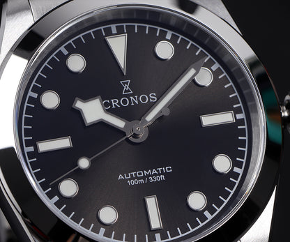Cronos 39.5mm Snowflake Automatic PT5004 Miyota9015 Men Watch L6055 L6056