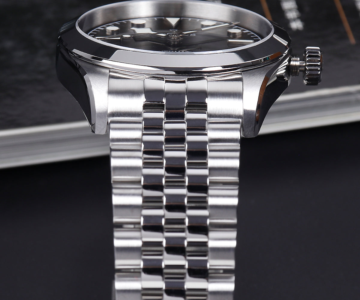 Cronos 39.5mm Snowflake Automatic PT5004 Miyota9015 Men Watch L6055 L6056