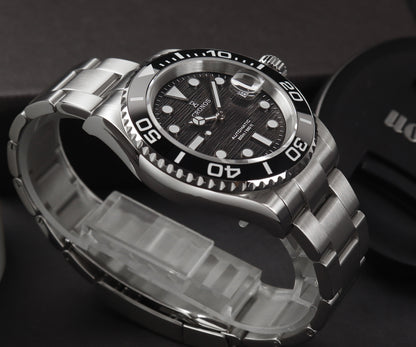 Cronos Water Ghost Luxury Dive Watch L6005 PT5000 movement with Calendar-Special Dial Patterm