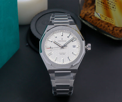 Cronos 39mm Hourglass Dial PT5000 Men Watch L6028 V2