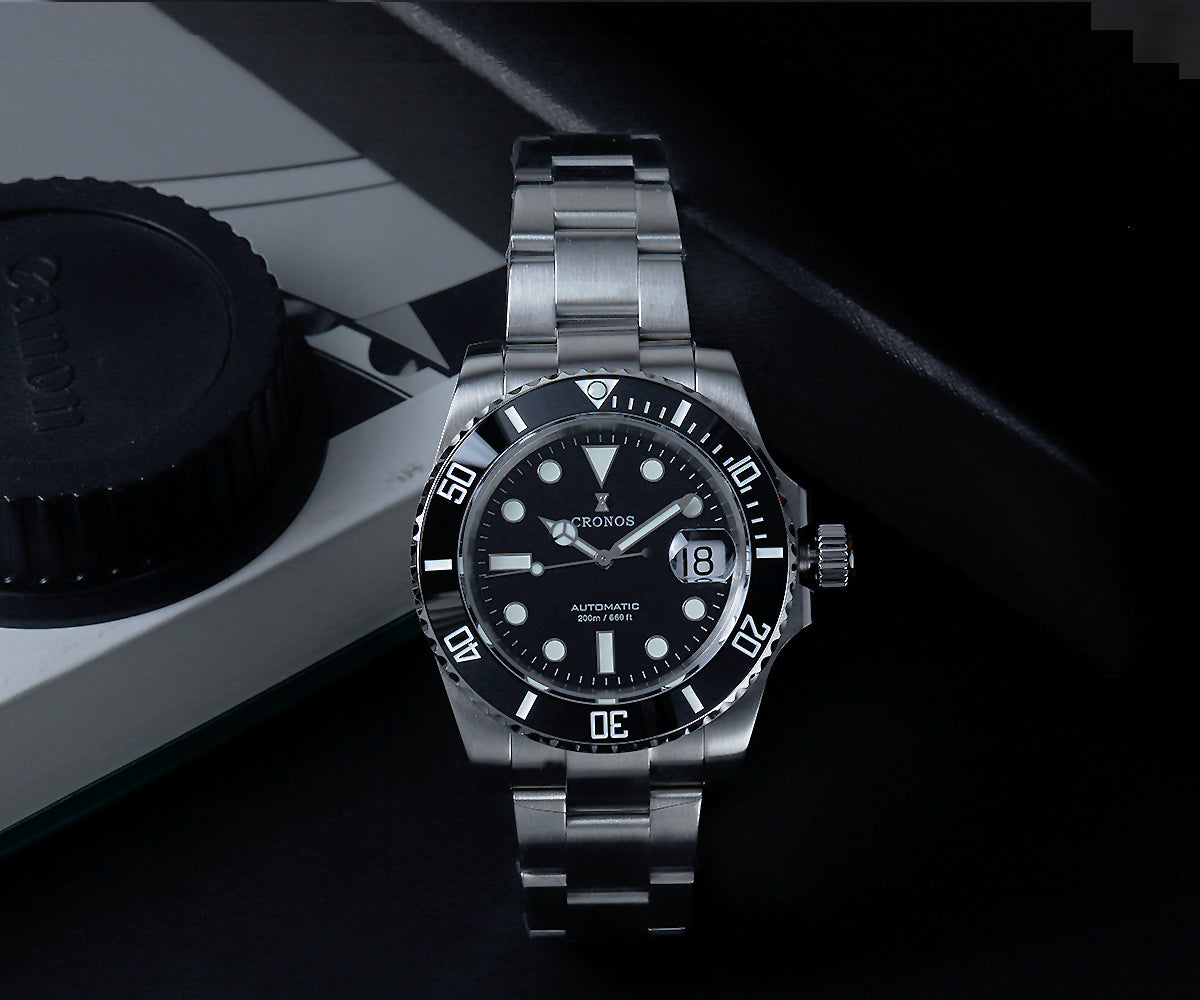 Cronos New 40mm Miyota9015 Diver Men Watches L6045 – Cronos Watch