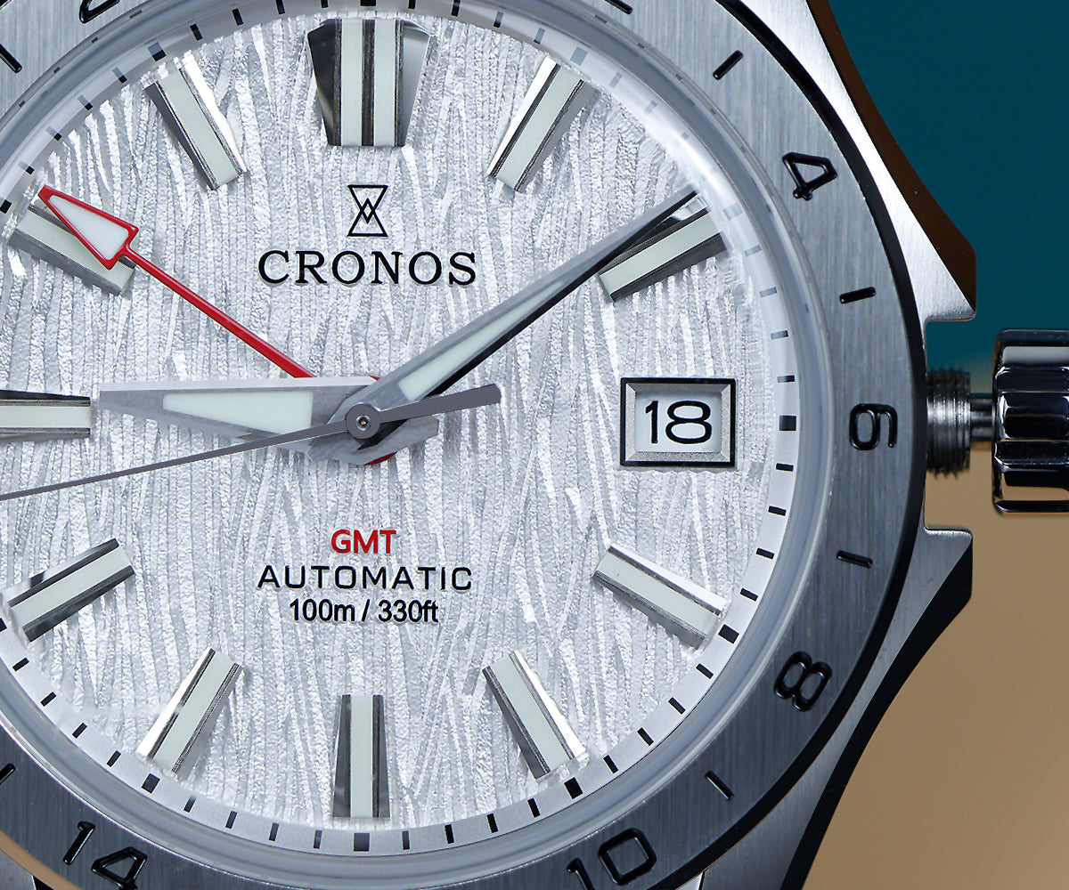 Cronos 39mm GMT NH34 Mechanical Men Watch L6029 V2