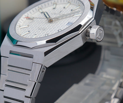 ★★US Warehouse★★Cronos 39mm Hourglass Dial PT5000 Men Watch L6028