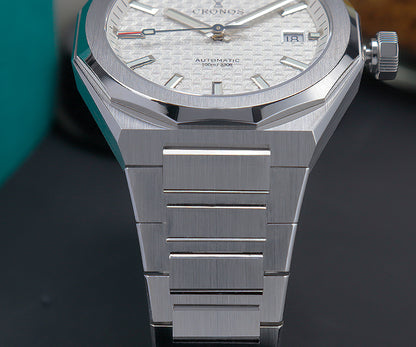 ★★US Warehouse★★Cronos 39mm Hourglass Dial PT5000 Men Watch L6028