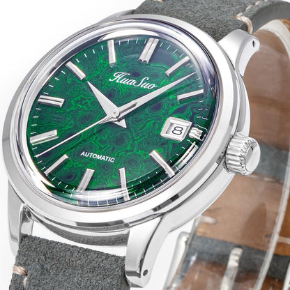 HUASUO 39mm NH35 Men's Handmade Lacquer Dial Watches