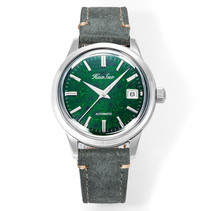 HUASUO 39mm NH35 Men's Handmade Lacquer Dial Watches