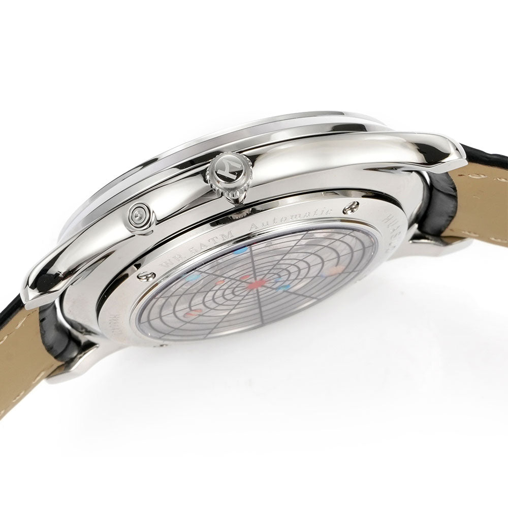 HUASUO 39mm Luxury Aventurine Moon Phase Men's Watches