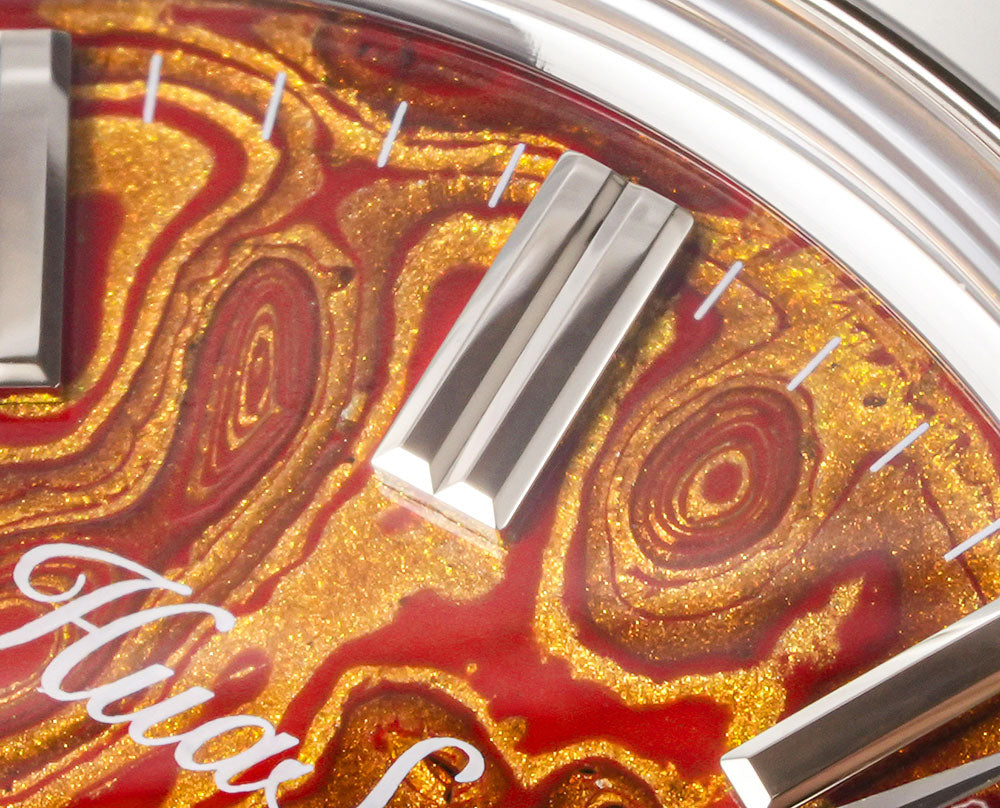 HUASUO 39mm NH35 Men's Handmade Lacquer Dial Watches