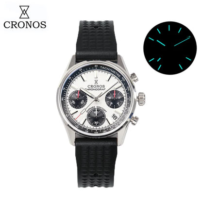 ★Xmas Sale★Cronos 38.5mm Chronograph Quartz Men Watch L6035