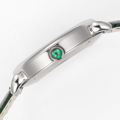 HUASUO 41mm ETA2892 Retro Jade Or Malachit Dial Mens Watches