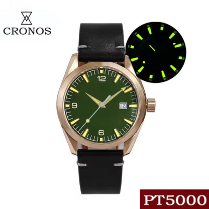 Cronos Men Bronze CuSn8 Automatic PT5000 Watch L6003