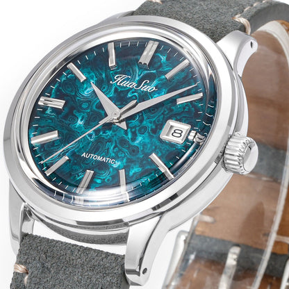 HUASUO 39mm NH35 Men's Handmade Lacquer Dial Watches