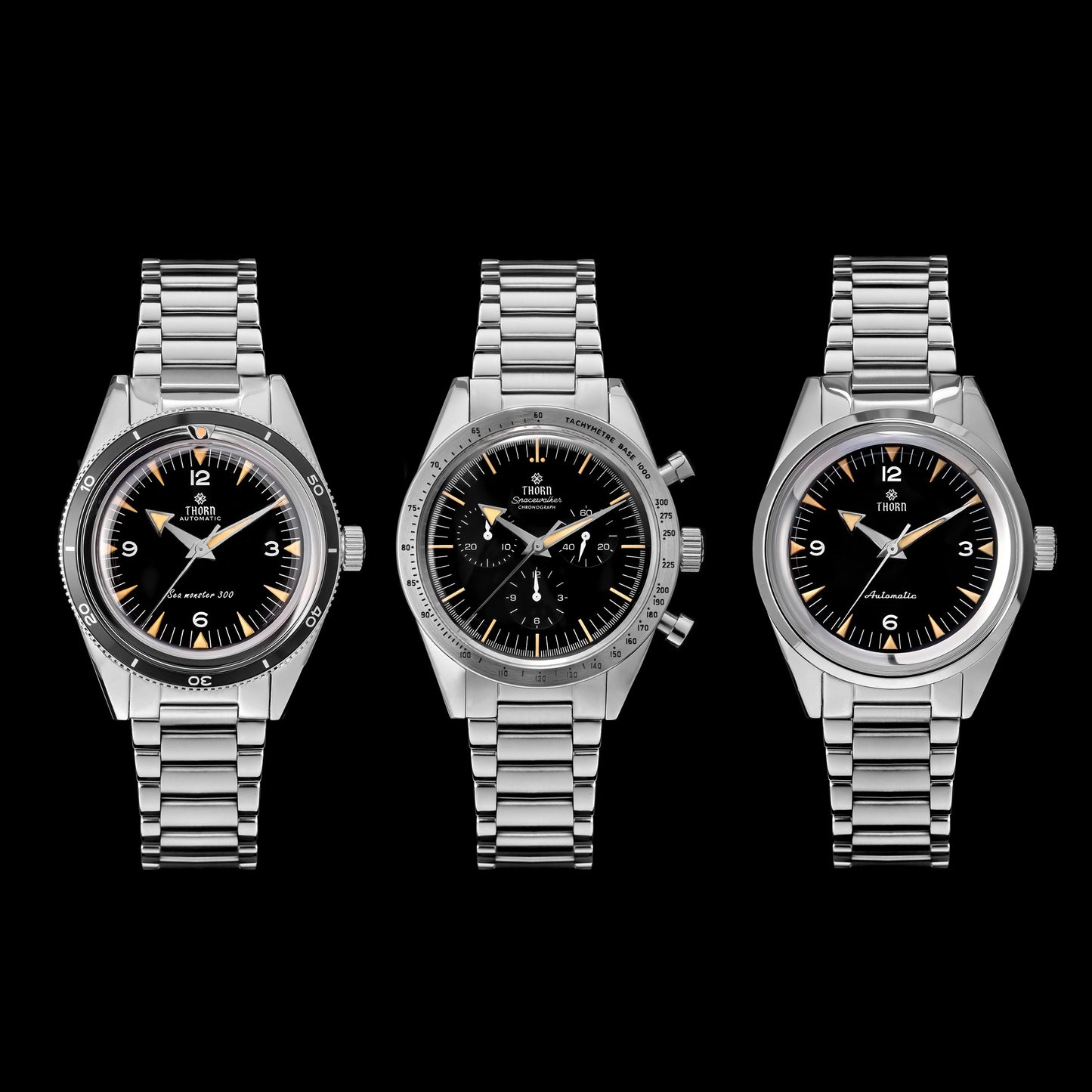 THORN 38mm Automatic Watch 1950s Tribute Collection T026