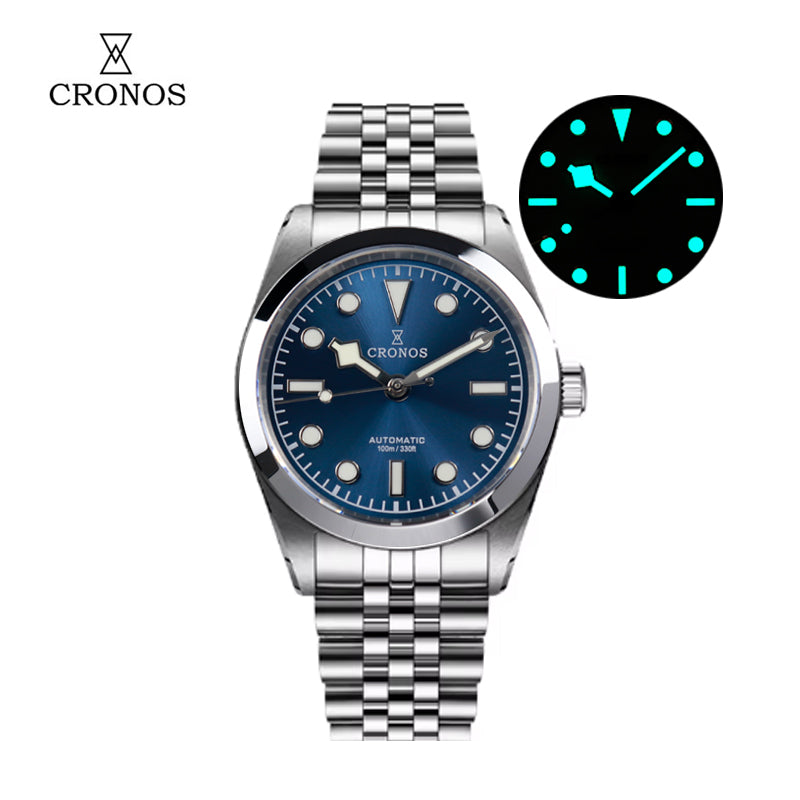 Cronos 39.5mm Snowflake Automatic PT5004 Miyota9015 Men Watch L6055 L6056