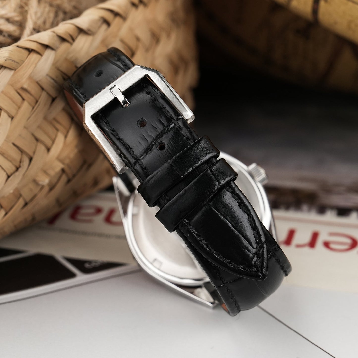 Chameri 37mm VH31 Sweep Second Quartz Watch GS04