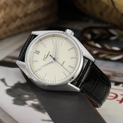 Chameri 37mm VH31 Sweep Second Quartz Watch GS04