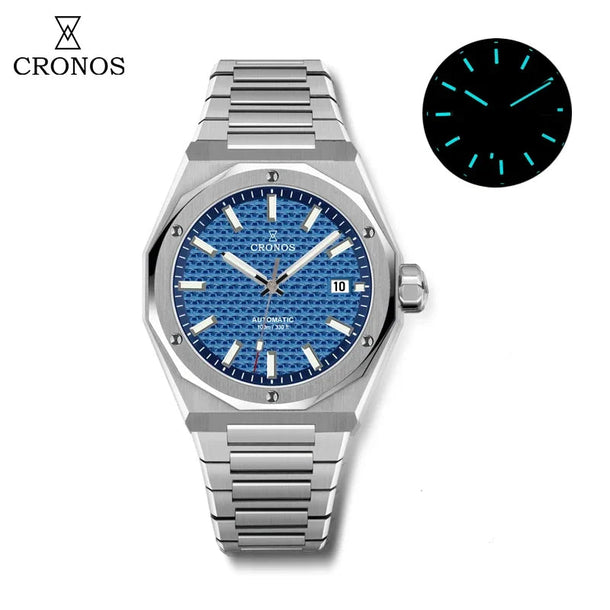 ★Xmas Sale★Cronos 39mm Skyline  PT5000 Automatic Men Watch L6028