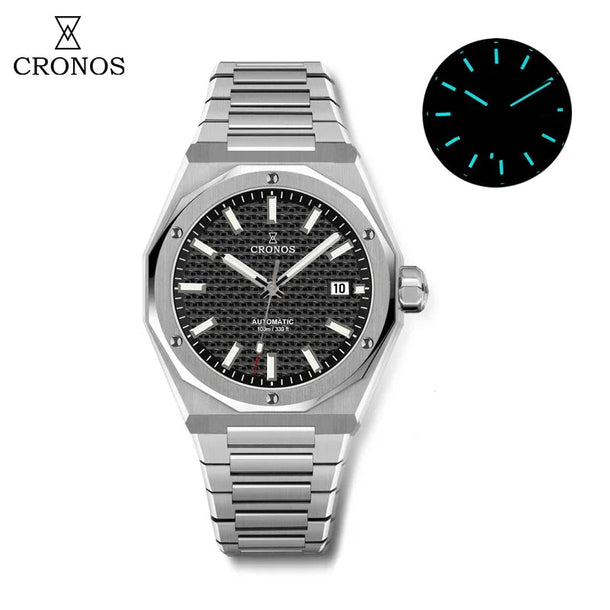 ★Xmas Sale★Cronos 39mm Skyline  PT5000 Automatic Men Watch L6028