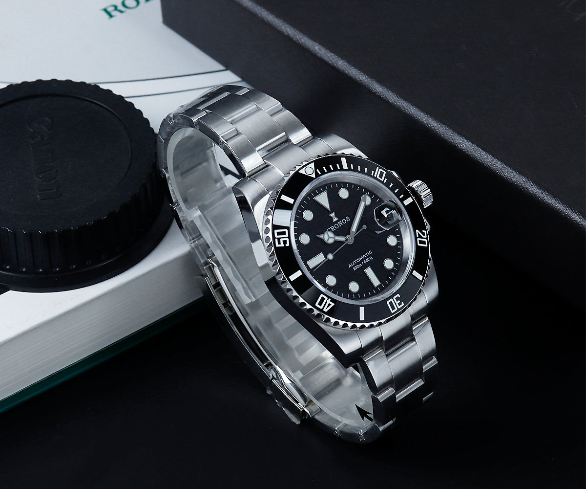 Cronos New 40mm Miyota9015 Diver Men Watches L6045 – Cronos Watch