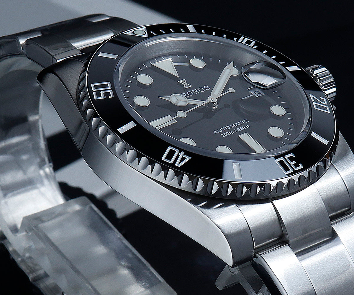 Cronos New 40mm Miyota9015 Diver Men Watches L6045 – Cronos Watch