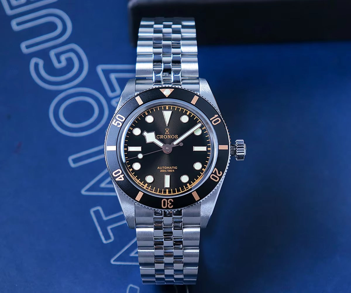 Cronos New 39mm BB54 Vintage Diver PT5004/ Miyota9015 Automatic