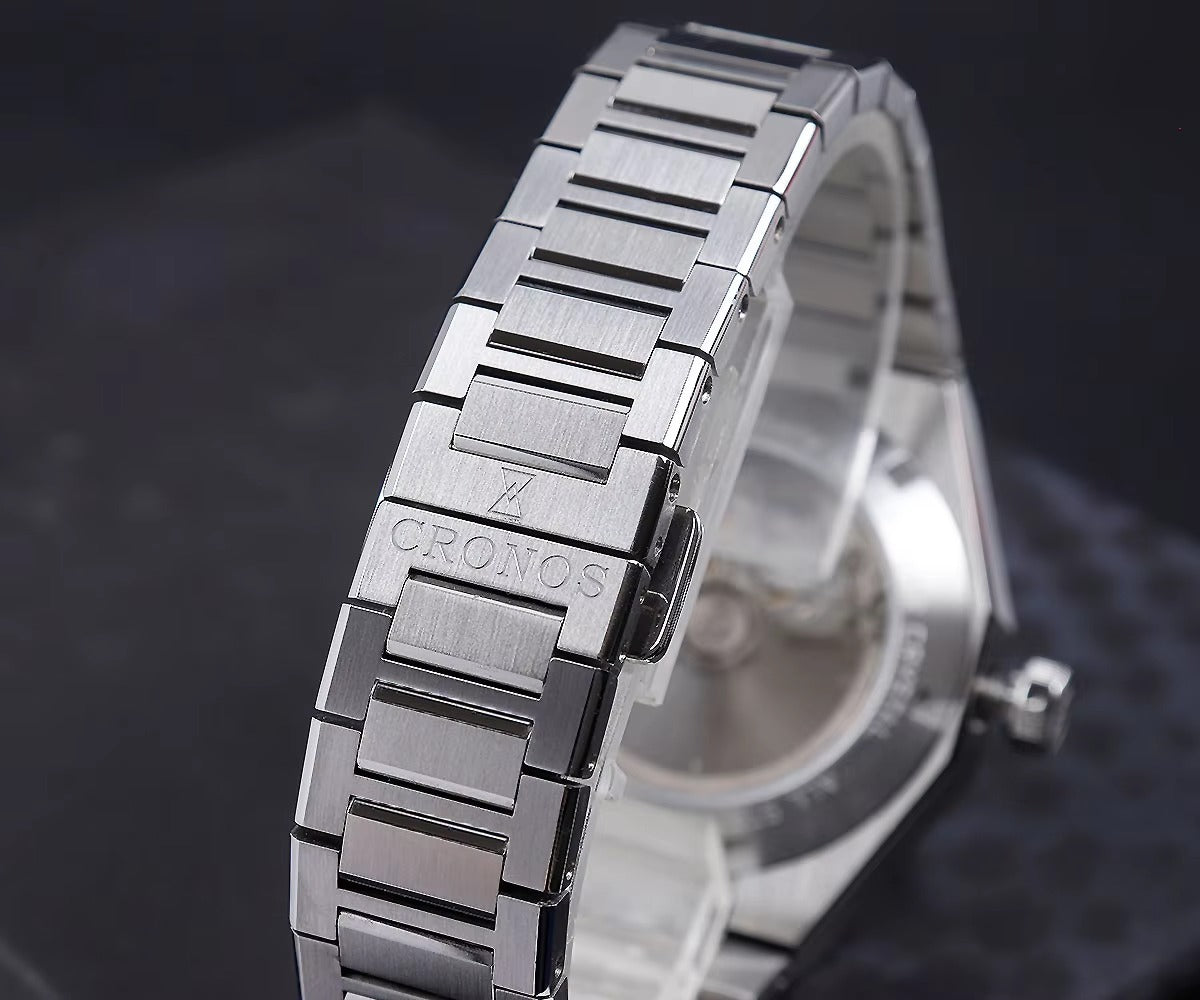 Cronos New 39mm Skeleton Dial Miyota 90S5 See-through Caseback Men Automatic Watch L6038M