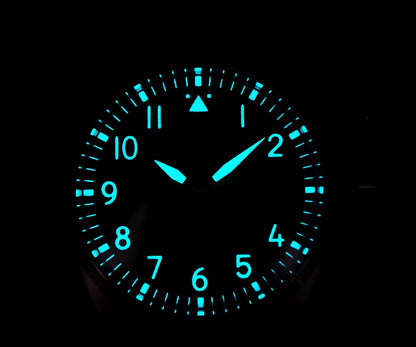 Cronos Pilot Flieger Watch 39mm VH31 Quartz Men’s Watch Stainless Steel Sapphire Crystal  L6057M