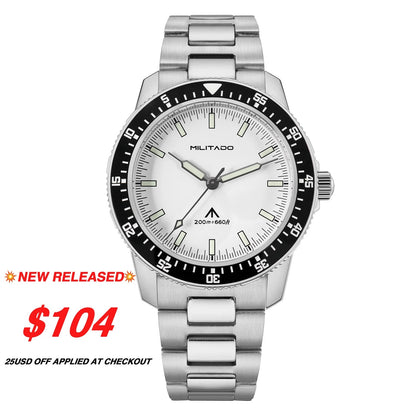 Militado 39.5mm Men Watch VH31 Sweeping Movt ML25