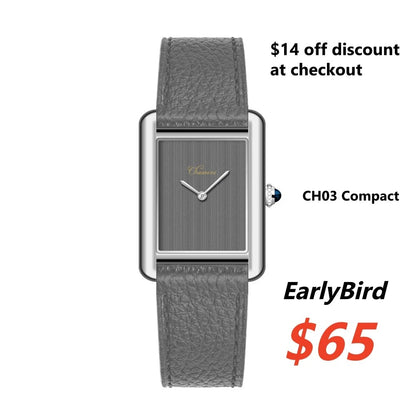 Chameri CH03 Compact 22mm Swiss Ronda 762 Rectangular Dress Watch