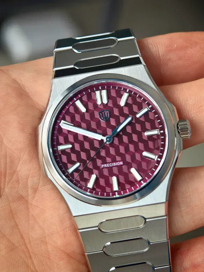 Watchdives Premier WD0016B Square-Block Faceted Dial Original Design
