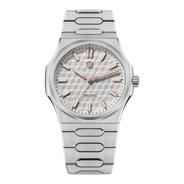 Watchdives Premier WD0016B Square-Block Faceted Dial Original Design