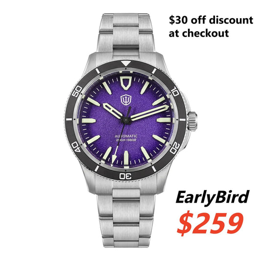 Watchdives Premier WD0019 ST2130 40mm Diver Watch