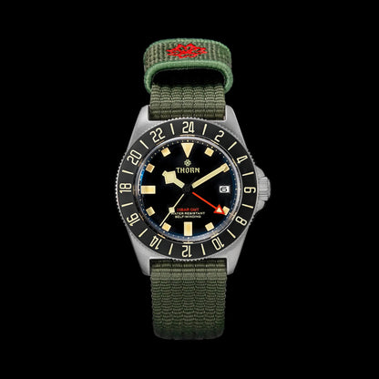 THORN 42mm NH34 GMT Automatic Dive Watch T020
