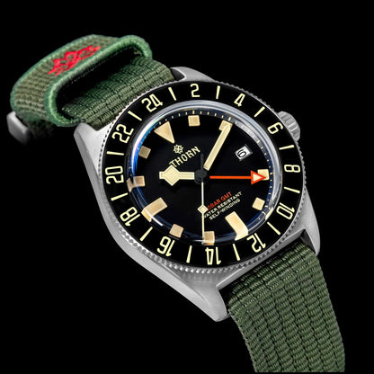 THORN 42mm NH34 GMT Automatic Dive Watch T020
