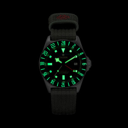 THORN 42mm NH34 GMT Automatic Dive Watch T020