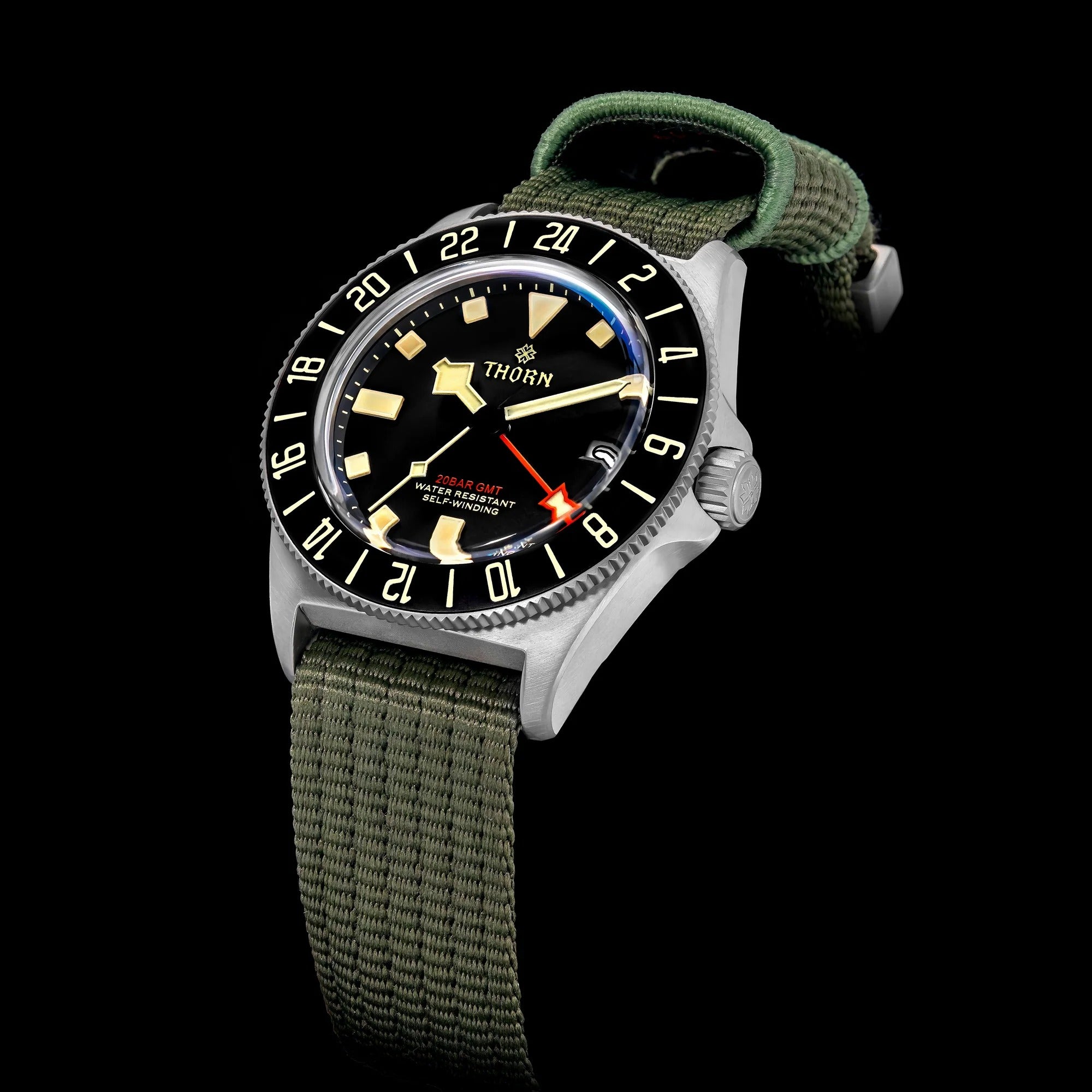 THORN 42mm NH34 GMT Automatic Dive Watch T020 – Cronos Watch Store