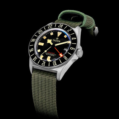 THORN 42mm NH34 GMT Automatic Dive Watch T020